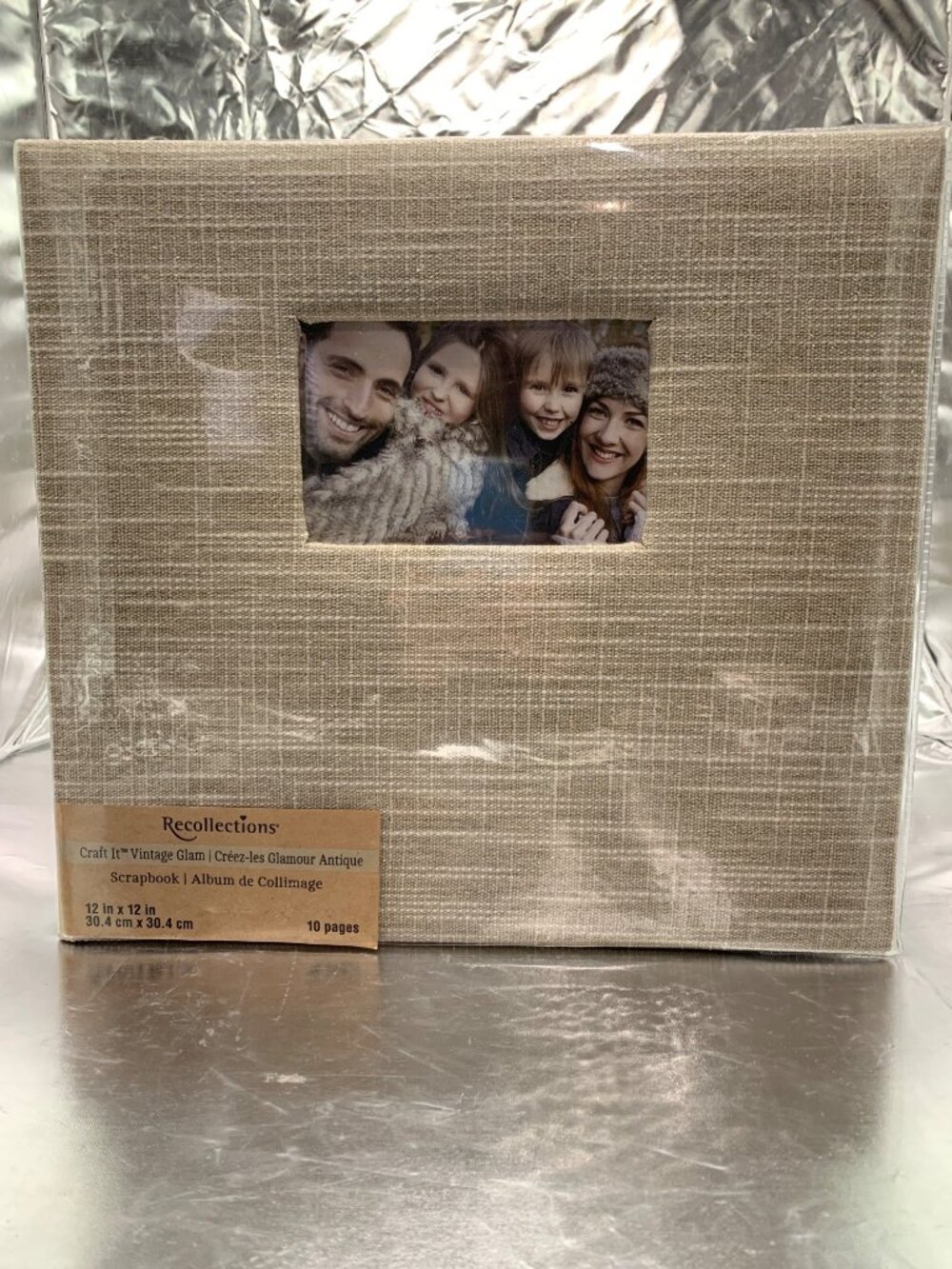 Recollections Craft It Vintage Glam Scrapbook 12x12 Inches Post-Bound Expandable